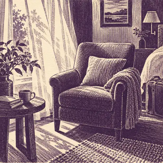 Illustration of accommodation businesses equipment and workspace